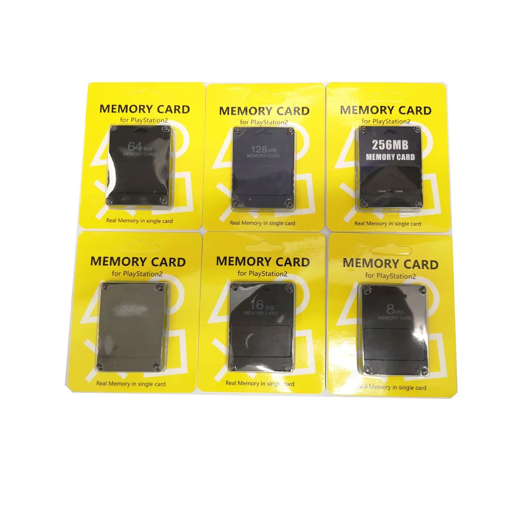 Tarjeta de memoria de alta calidad de 8MB 16MB 32MB 64MB 128MB para PS2 Save Game Data Stick Module para PS 2