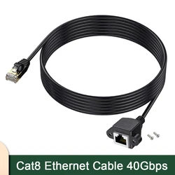 Cable Ethernet Cat 8 RJ45 SSTP 40 Gbps para router y PC