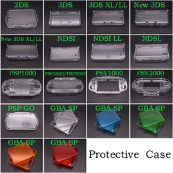 Carcasa Rígida Transparente para Consolas GBA SP, NDS, 3DS y PSV