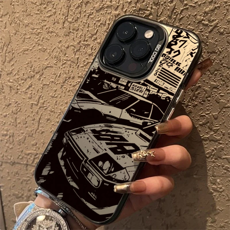 Funda IMD plateada electrochapada con estampado de coche a la moda para Xiaomi Redmi Note 14 13 12 11 10 Pro Plus 5G 12S 11 Redmi 14C 12 4G - imagen 3