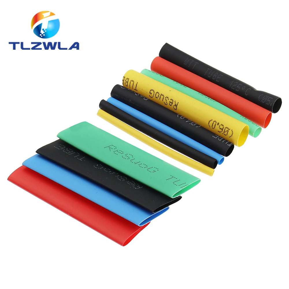 530 unids/set poliolefina retráctil surtido de tubos termorretráctiles Cable de alambre manguito aislado juego de tubos 2:1 funda de tubo impermeable - imagen 4