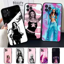 Emilia Mernes Mp3 funda de teléfono para iPhone 16 15 14 13 12 Mini 11 Pro XS Max X XR SE 6 7 8 Plus funda de silicona suave