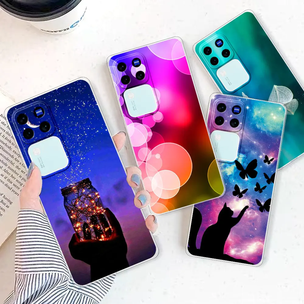Para Vivo V30 Pro 5G Funda trasera para Vivo V29 Pro Funda a prueba de golpes Funda de teléfono de silicona suave transparente para Vivo V30 V29E TPU Coque - imagen 3