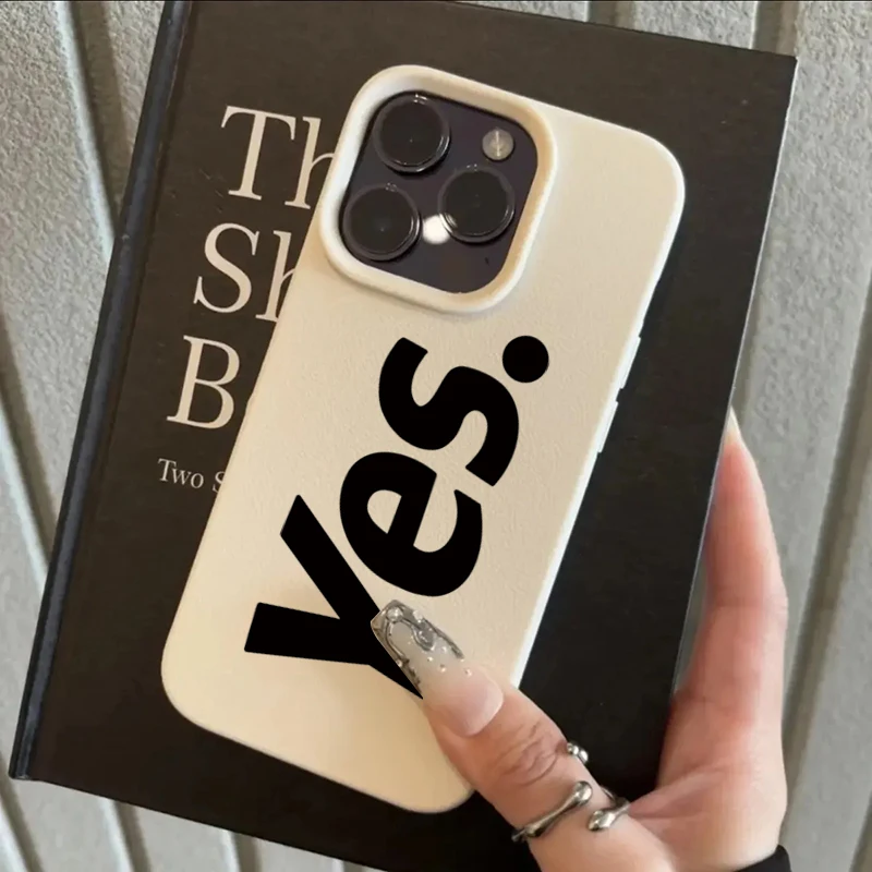 Sí letra Lichee patrón funda de teléfono para Xiaomi Redmi Note 14 Pro Plus 5G 14 13 12 11 10 15C 14C 13C cubierta suave de caramelo a prueba de golpes - imagen 4