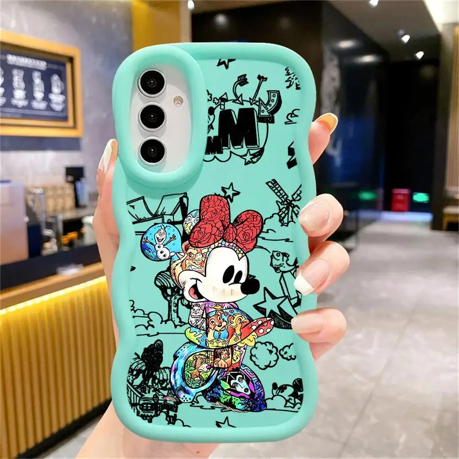 Funda de moda de Mickey Minnie de Disney para Samsung Galaxy A12 A33 A35 A11 A16 A13 A26 A34 A21s A36 A15 A14 funda de teléfono suave - imagen 3