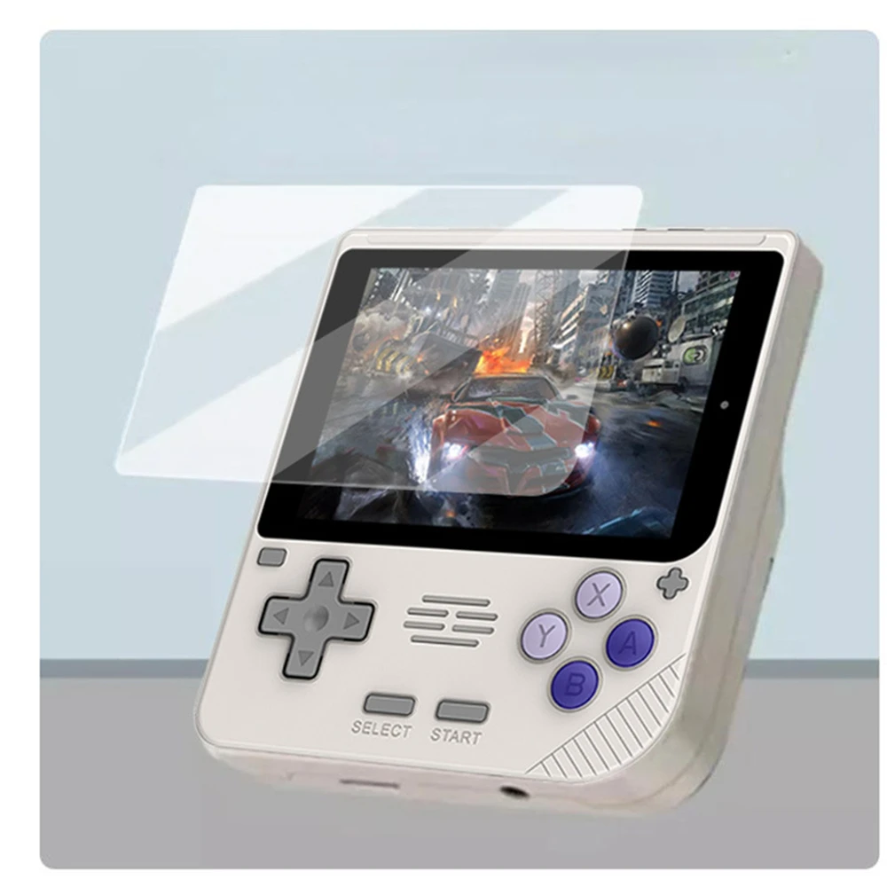 Protector de pantalla de vidrio templado para Powkiddy V10, accesorios de 3,5 pulgadas, película de vidrio, sin burbujas, alta respuesta - imagen 2