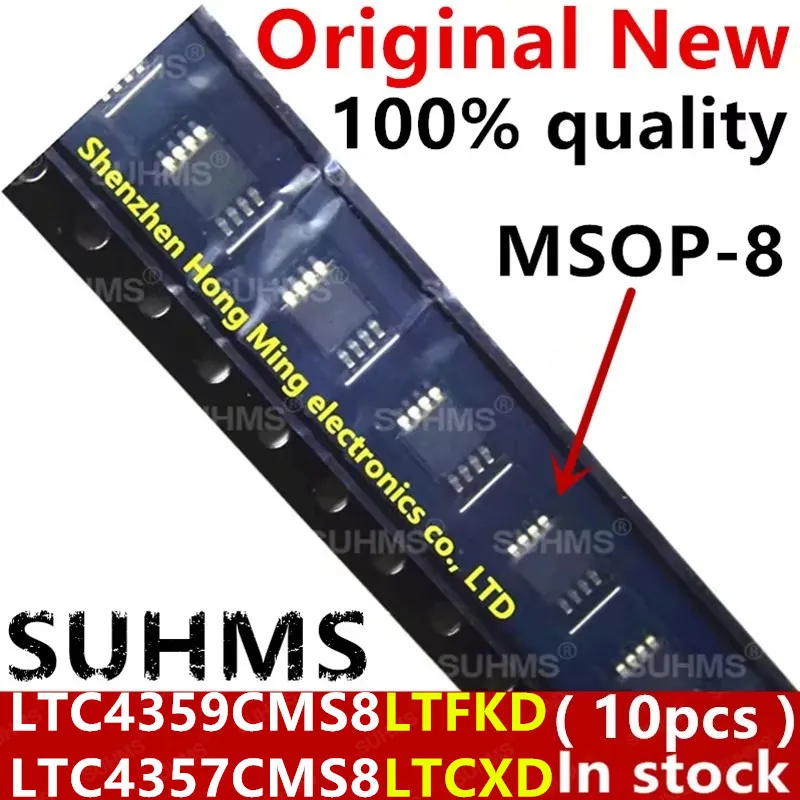LTC4359CMS8 LTC4359IMS8 LTC4359 LTFKD LTC4357CMS8 LTC4357 LTCXD Msop-8, 10 unidades, novedad de 100%