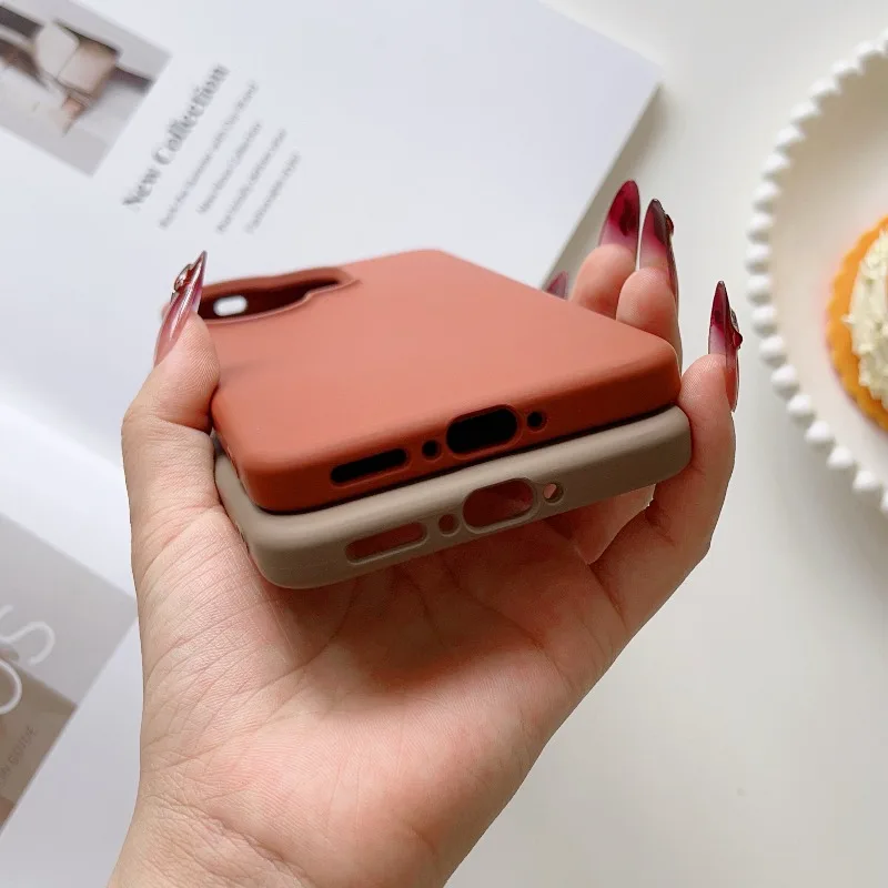 Funda Magsafe de silicona líquida Candy para VIVO V60 V 60, funda protectora trasera de teléfono anticaída con carga inalámbrica magnética de piel mate - imagen 4