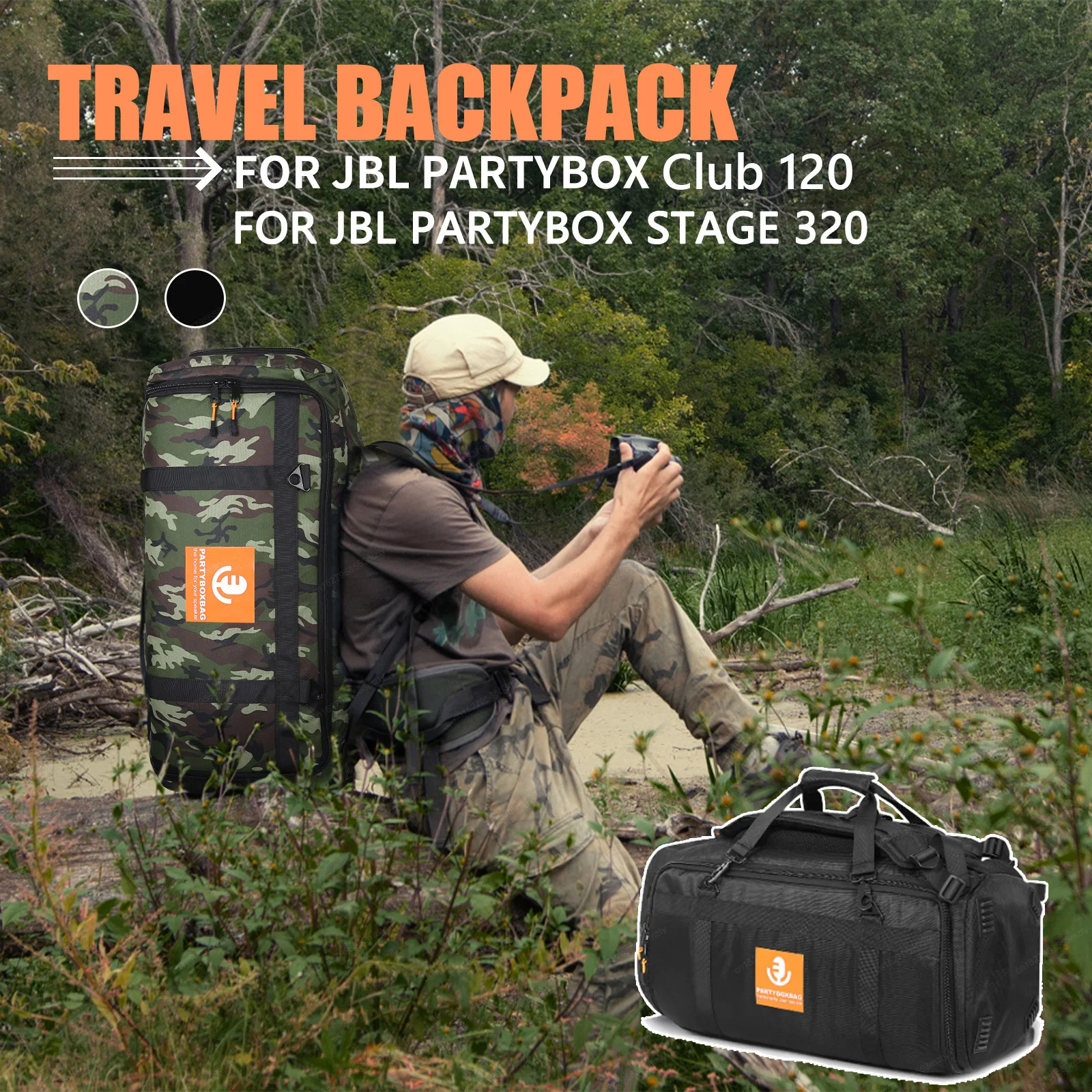 Funda protectora para altavoz JBL Partybox Club 120, bolsa grande de viaje para escenario 320 - imagen 2