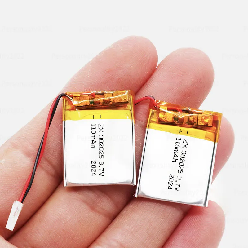 Batería Li Po 3.7V 302025 Baterías de iones de litio, polímero de litio de 110mAh para purificador Bluetooth, equipo de seguridad, lámparas de minería, celda GPS - imagen 4