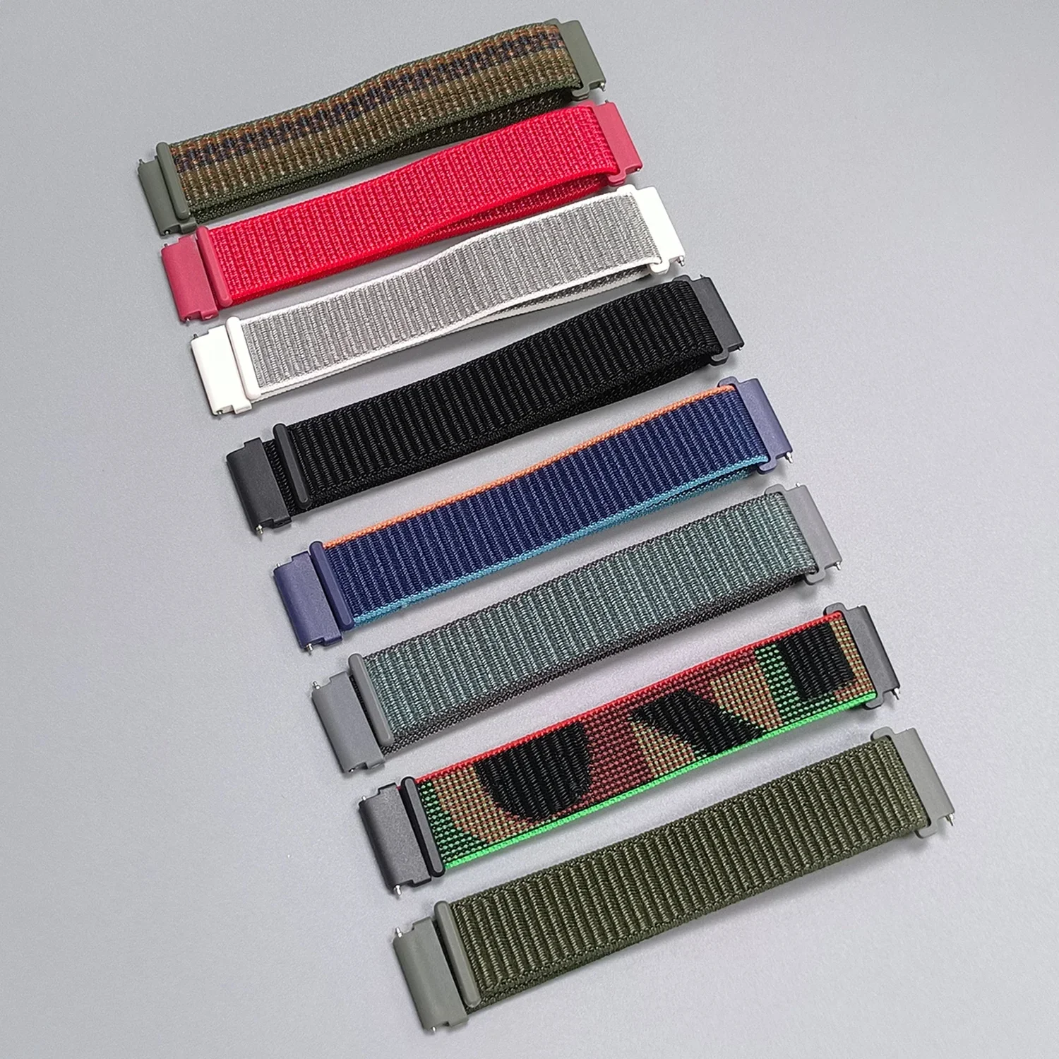 Correa de nailon de 20mm y 22mm para Amazfit GTR 4 3 2/GTS 4 2 mini/Bip 6 Correa Garmin Forerunner 570 265 255 165 correas deportivas - imagen 2