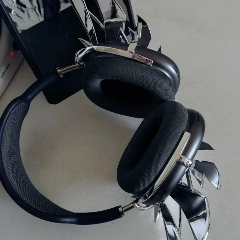 Funda AirPods Max Y2K, funda decorativa personalizada de resina líquida para auriculares, funda plateada, accesorios para auriculares, réplica de Airpods Max - imagen 2