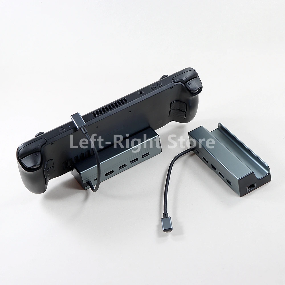 1 Uds. Para Steam Deck Dock 6 en 1 USB 3,0 1000MB Gigabit Ethernet USB2.0 100W Hub para interruptor Rog Ally soporte de Base de expansión - imagen 5