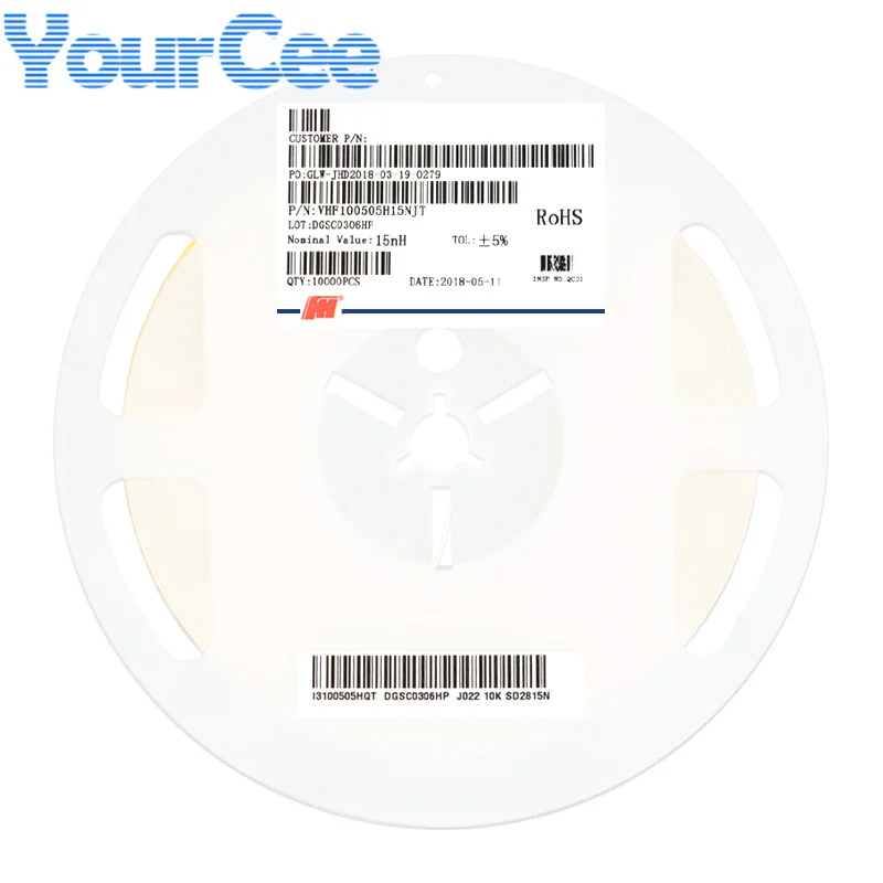 100 Uds 0402 Inductor SMD 5%/0,3nH 250mA/300mA 15nH 10nH 8.2nH 5.1nH 4.7nH 3.9nH 3.6nH 3.3nH 1.5nH 3nH 2.7nH 2.2nH 2nH 1nH