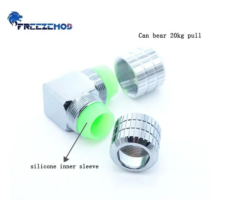 FREEZEMOD 90 grados OD12mm codo de montaje de tubería dura Anti-apagado tubo duro accesorios de conector de refrigeración de compresión BYGKN-E90 - imagen 4