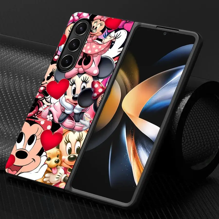 Funda para Samsung Galaxy ZFold3 ZFold5 ZFold4 ZFold7 Z Fold 7 6 5 4 3 ZFold6 funda trasera para teléfono Disney Mikey Minnie Mouse - imagen 2