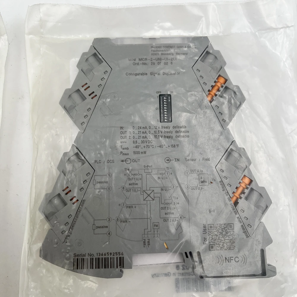 Para fuente de alimentación Phoenix MINI MCR-2-UNI-UI-1UI 2905026