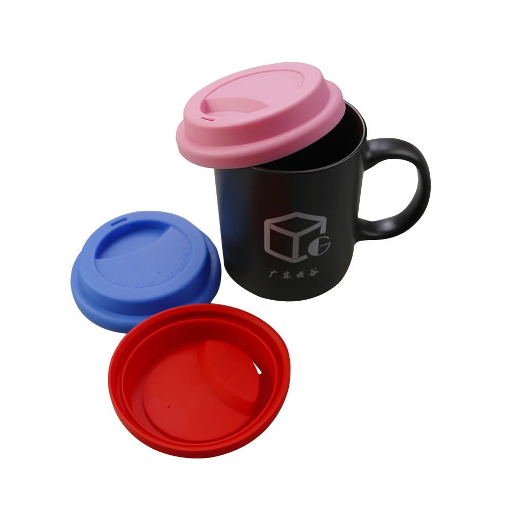 Tapas de silicona reutilizables universales para tazas, cubierta de aislamiento de silicona fresca, antipolvo, 9cm, 1 unidad - imagen 5