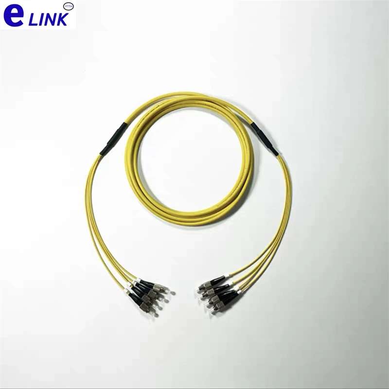Cable de conexión de fibra 4 núcleos LC-LC 1m-50m monomodo 20m10m5m30m3m puente incluido SC FC ST E2000 SM cable de parche de fibra óptica 4C ELINK - imagen 5