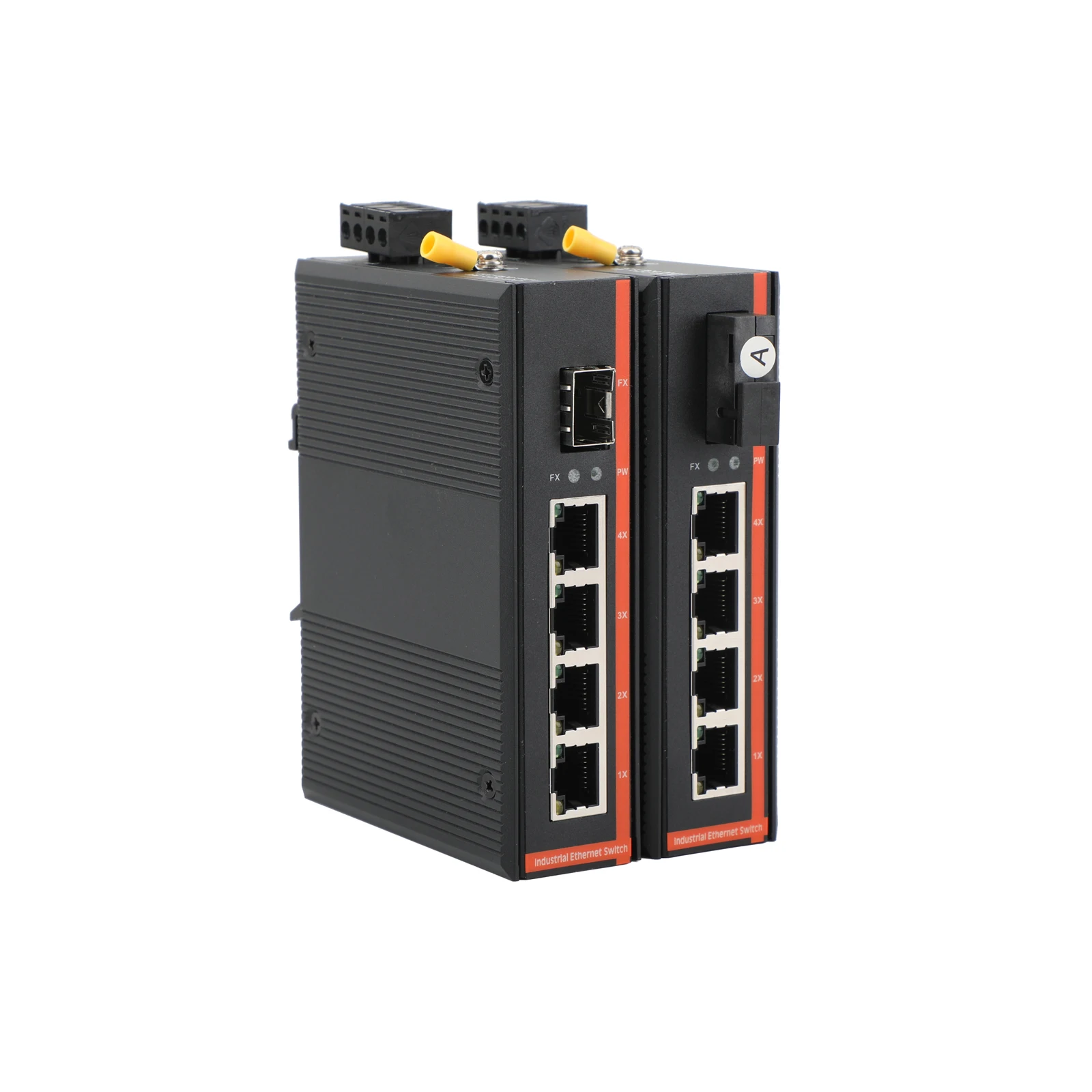1 Uds. Transceptor eléctrico Gigabit 1 óptico 4 de grado Industrial interfaz SC/SFP monomodo de fibra única extremo A - imagen 5