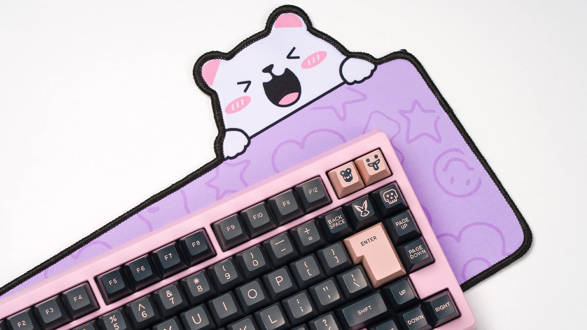 Alfombrilla de ratón de oso de Anime Kawaii, alfombrilla de escritorio de dibujos animados, teclado para juegos, alfombrilla de ratón, alfombrilla de escritorio grande, Color aleatorio - imagen 4