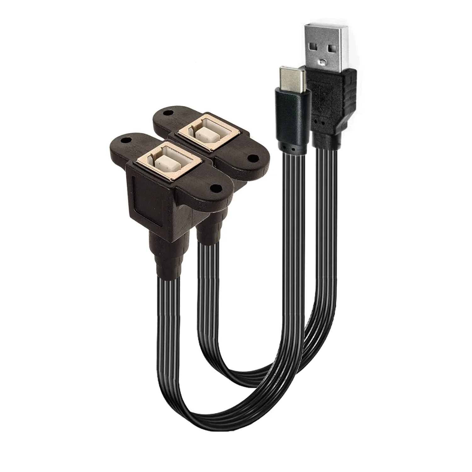 0,1 M 0,2 M Tipo-C Android a puerto cuadrado de impresión USB - Madre B con orificio para tornillo para conversión fija MINI USB para imprimir - imagen 4