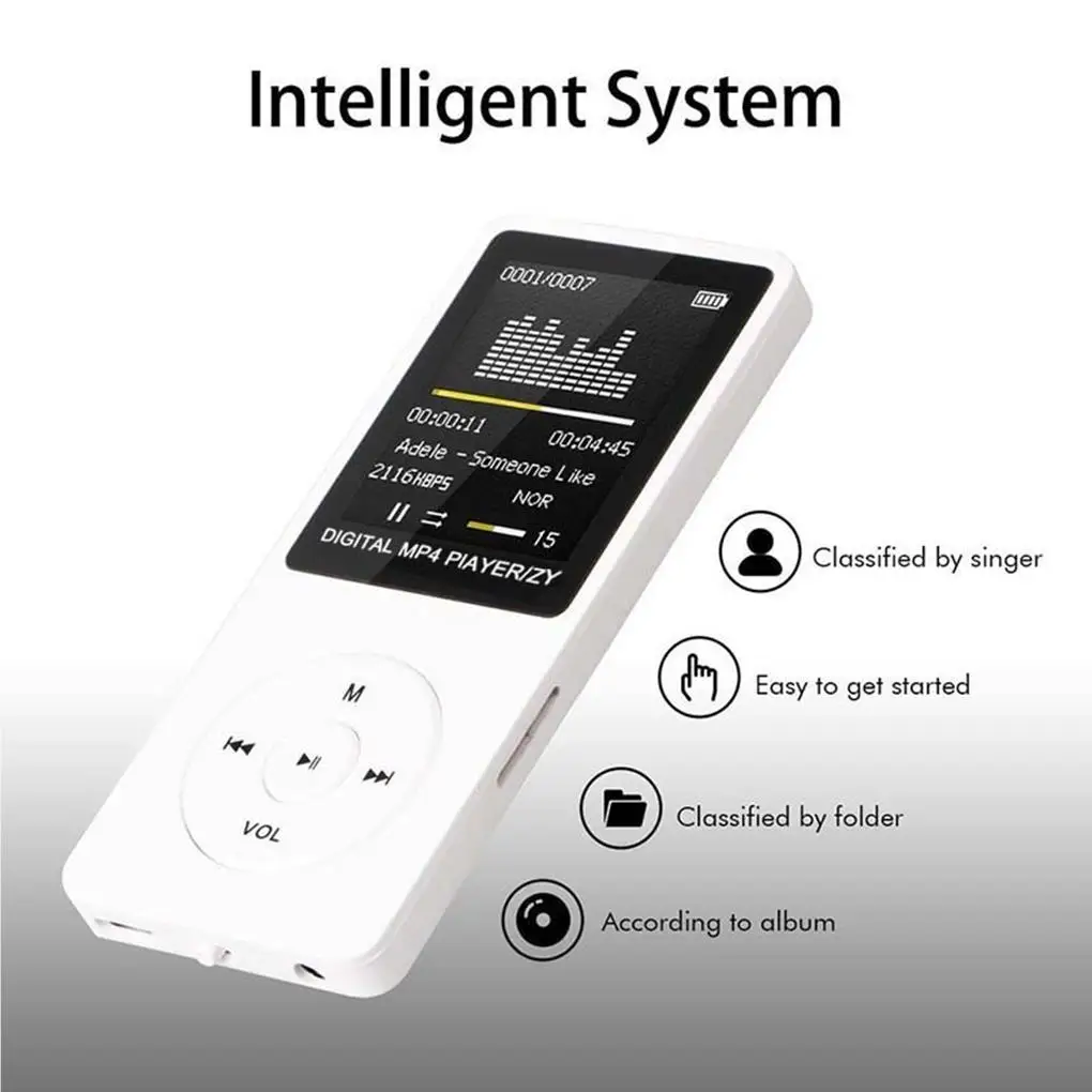 Reproductor de Audio, accesorios para estudiantes, observación de películas, MP3, funciona con pilas, selección de idiomas, Cable para auriculares, reproductores de música - imagen 3