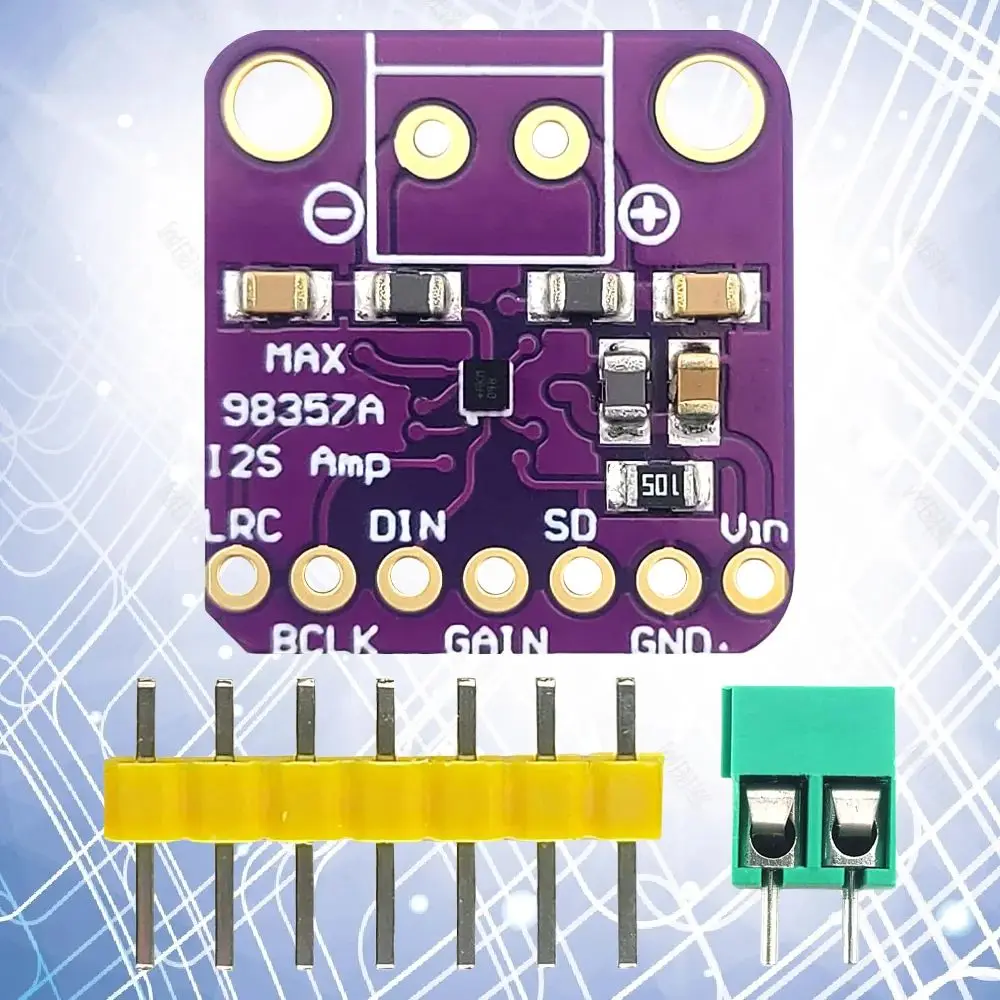 Módulo amplificador de audio MAX98357 I2S para Raspberry Pi sin filtro Clase D soporte de amplificación ESP32