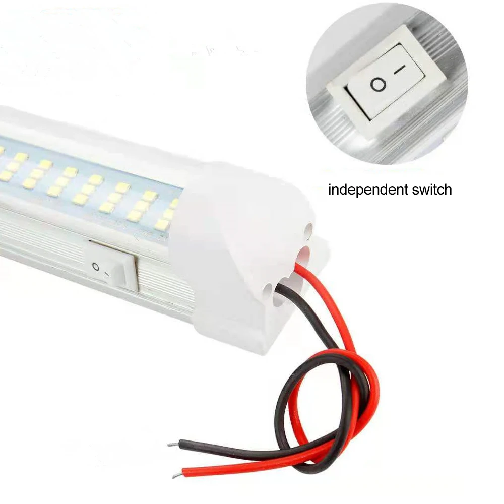 Barra de luz LED autoadhesiva para techo de camión, lámpara de emergencia para reparación de coche, caravana, barco, 12V-85V, 108LED - imagen 5