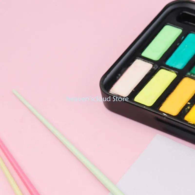 Y88B 50 Uds pinceles arte profesional pelos nailon suave punta fina cabeza cepillo redondo pincel artista - imagen 5