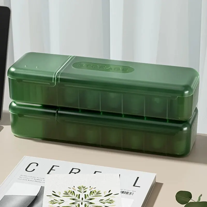 Caja organizadora de cables portátil con 7 compartimentos, caja de almacenamiento de cables de datos para organización de oficina en casa, Cable cargador para electrónica - imagen 5