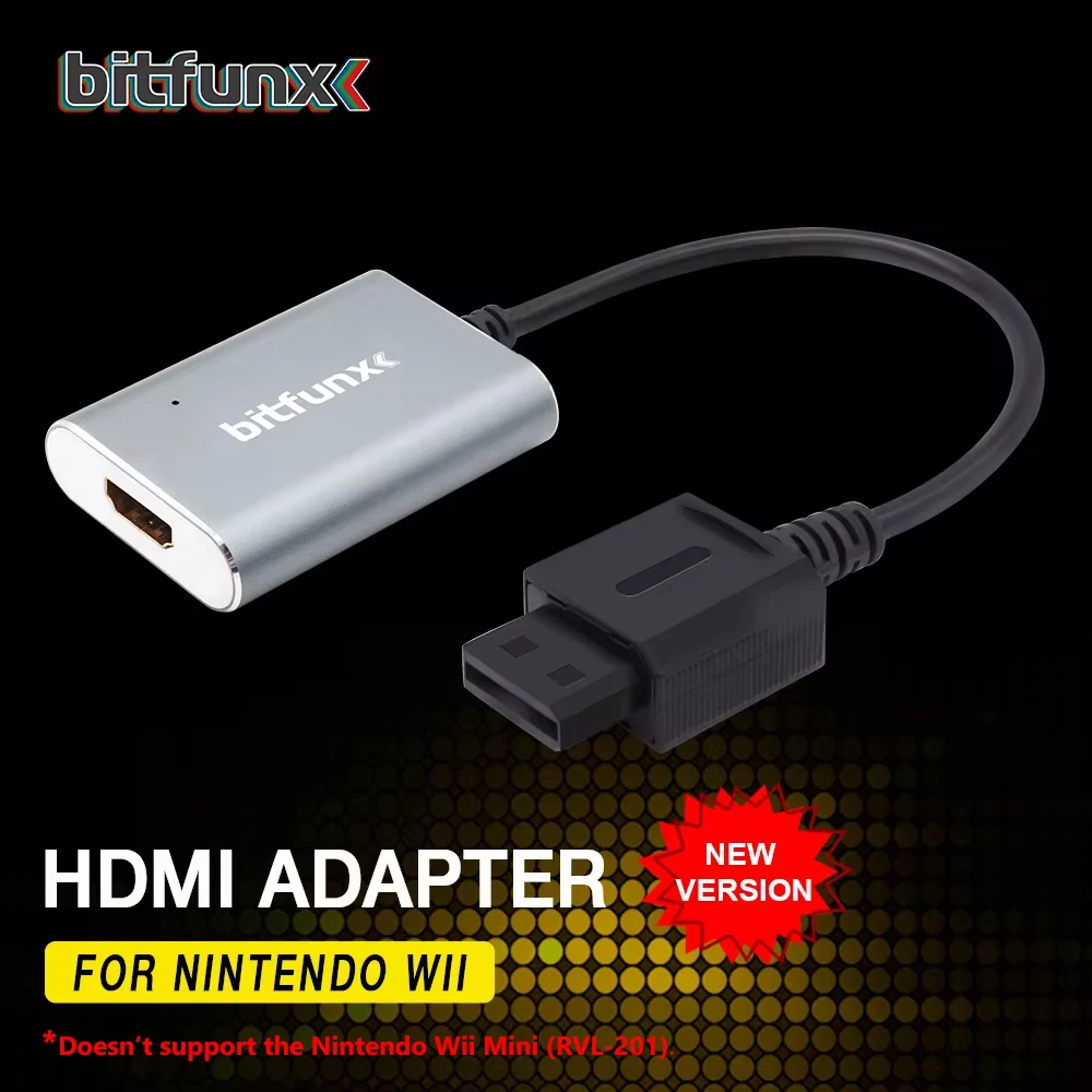 Bitfunx Adaptador HDMI para Nintendo Wii NTSC PAL Consolas de juegos retro Conector HD Plug And Play - imagen 2