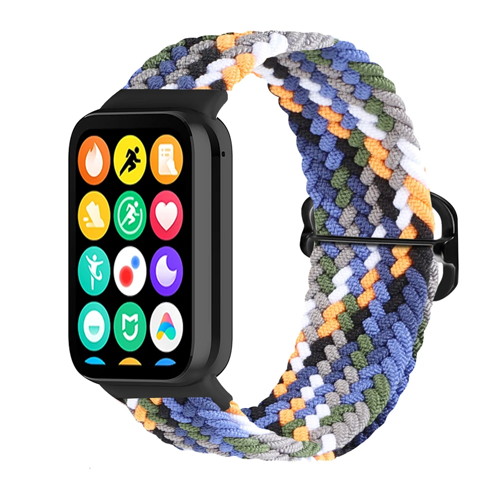 Correa de nailon trenzado para Xiaomi Mi Band 9 Pro/Mi Band 8 Pro, pulsera de repuesto para reloj Redmi Watch 5/4 - imagen 2