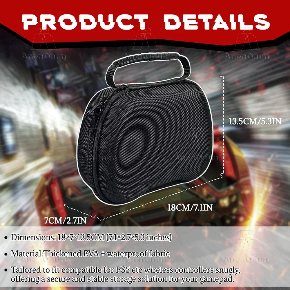 Estuche de transporte EVA para PS5,PS4,Xbox, controlador de interruptor, a prueba de golpes, antiarañazos, impermeable, Universal, bolsa de viaje portátil - imagen 2