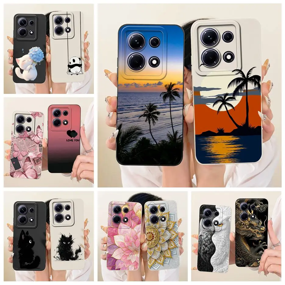 Para Infinix Note 30 VIP funda X6710 nueva cubierta pintada de caramelo funda de teléfono suave de TPU para Infinix Note 30 Pro Note 30i Note30 VIP Shell