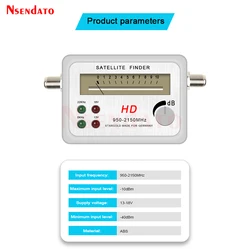 Buscador Satélite HD Medidor Señal Digital para TV