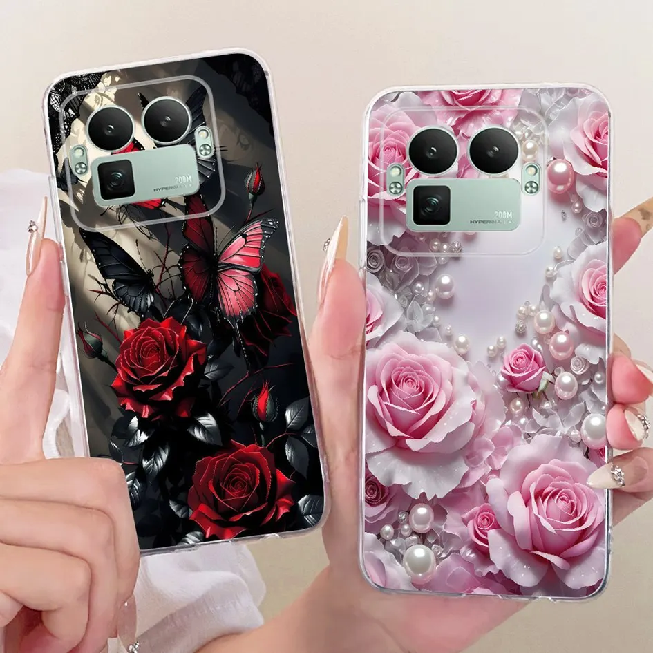 Para Realme GT8 Pro 2025 funda RMX5210 Popular flor Bowknot suave delgada funda trasera de silicona para Realme GT 8 GT8 RealmeGT8 5G Coque - imagen 3