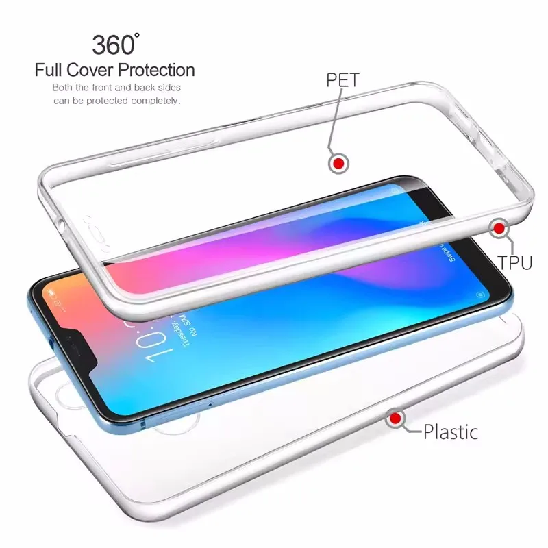 Para Samsung Galaxy A16 A15 A14 A13 A06 A05 A05S A55 A54 A53 A52 A56 A33 A34 A35 A36 A24 A25 360 Protector transparente funda de teléfono - imagen 4