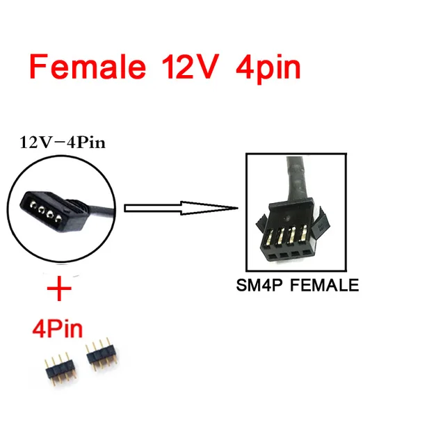 Female 12V 4pin
