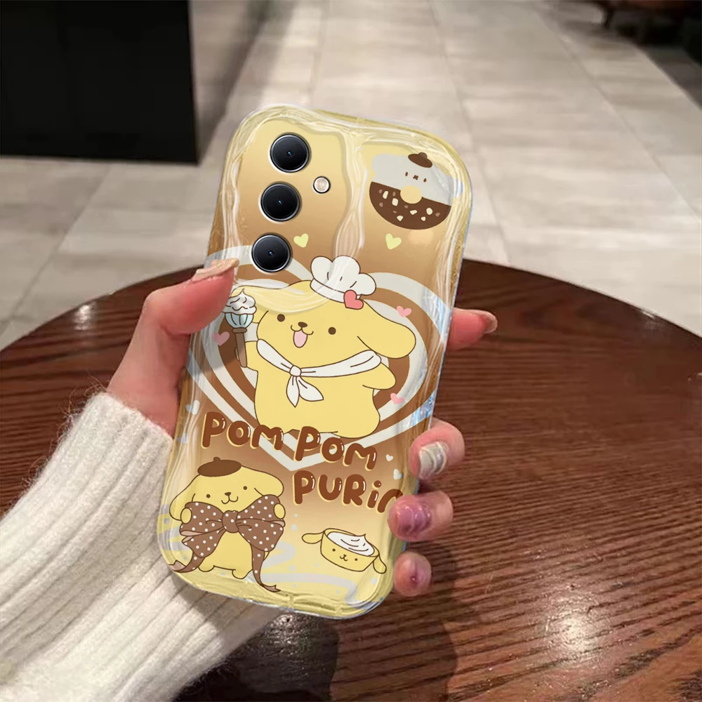 Funda de dibujos animados de cinnamons kuromis, funda de onda 3D para Samsung A73, A72, A71, A55, A54, A53, A35, A34, A33, A25, A24, A23, A15, A14, A13, A05, 4G, 5G - imagen 5