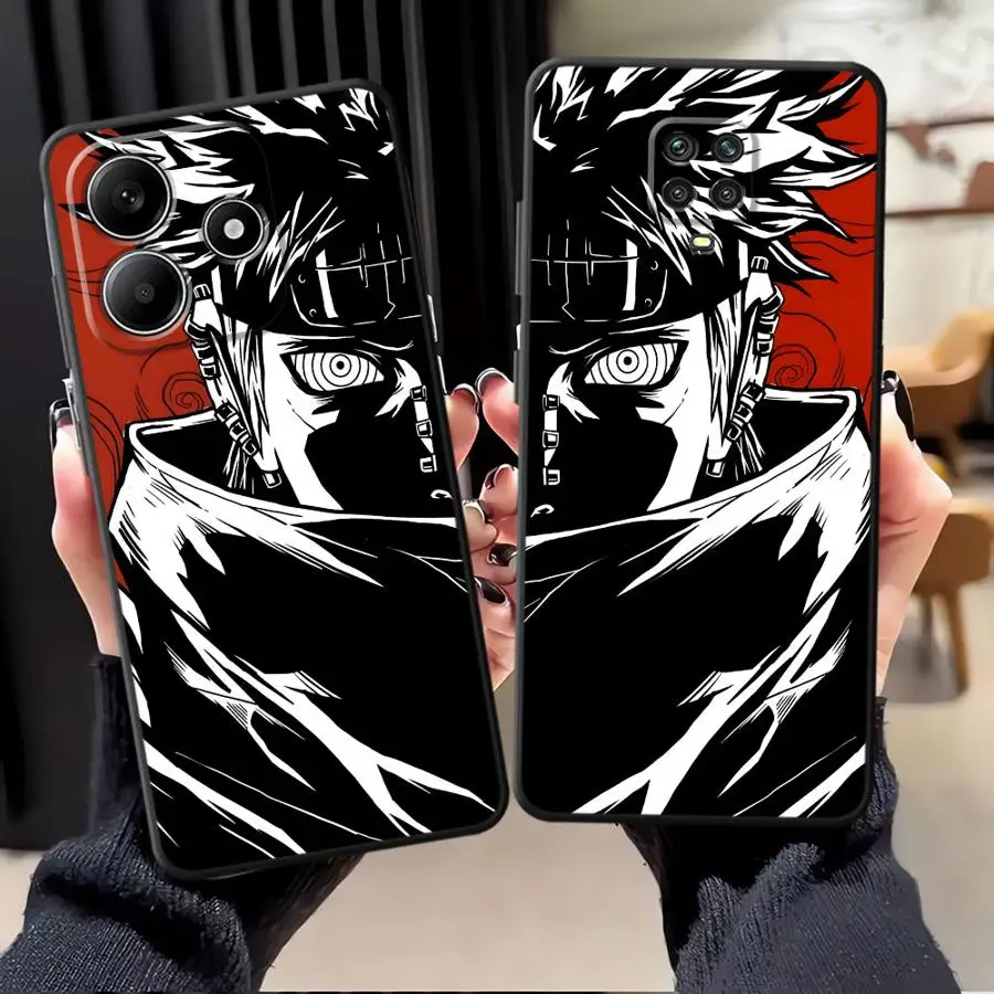 Funda de Anime Cool Pain para Xiaomi Redmi Note 10S 11s 9 10 11 12 Pro 12s 13 14 Pro Plus 7 8 9S funda de teléfono suave negra