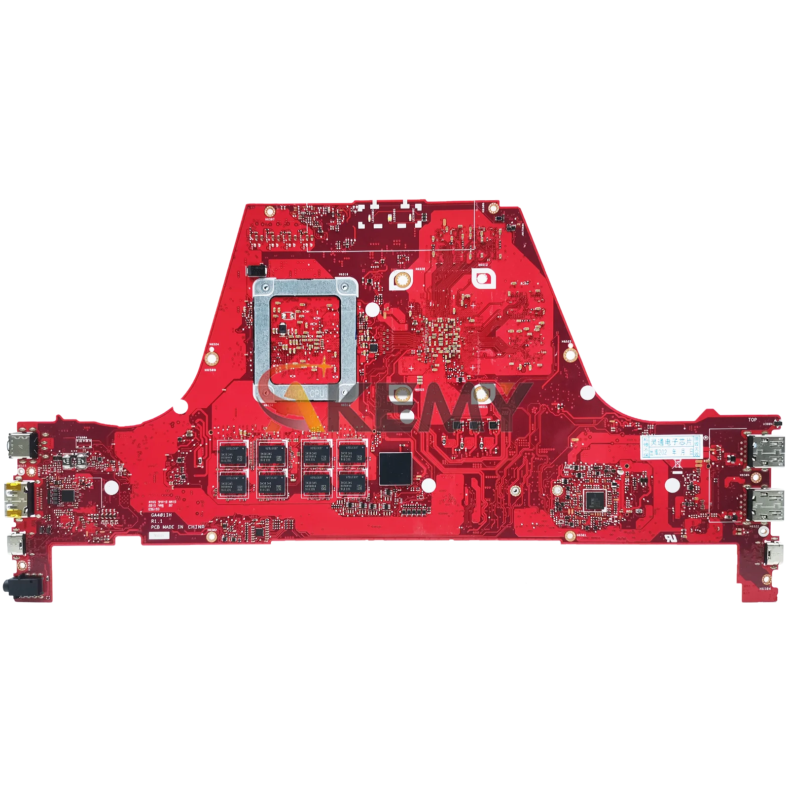 Placa base para ordenador portátil GA401IH para ASUS ROG Zephyrus G14 GA401II GA401I GA401IH placa base para portátil con CPU R5 R7 R9 115% pruebas OK - imagen 2