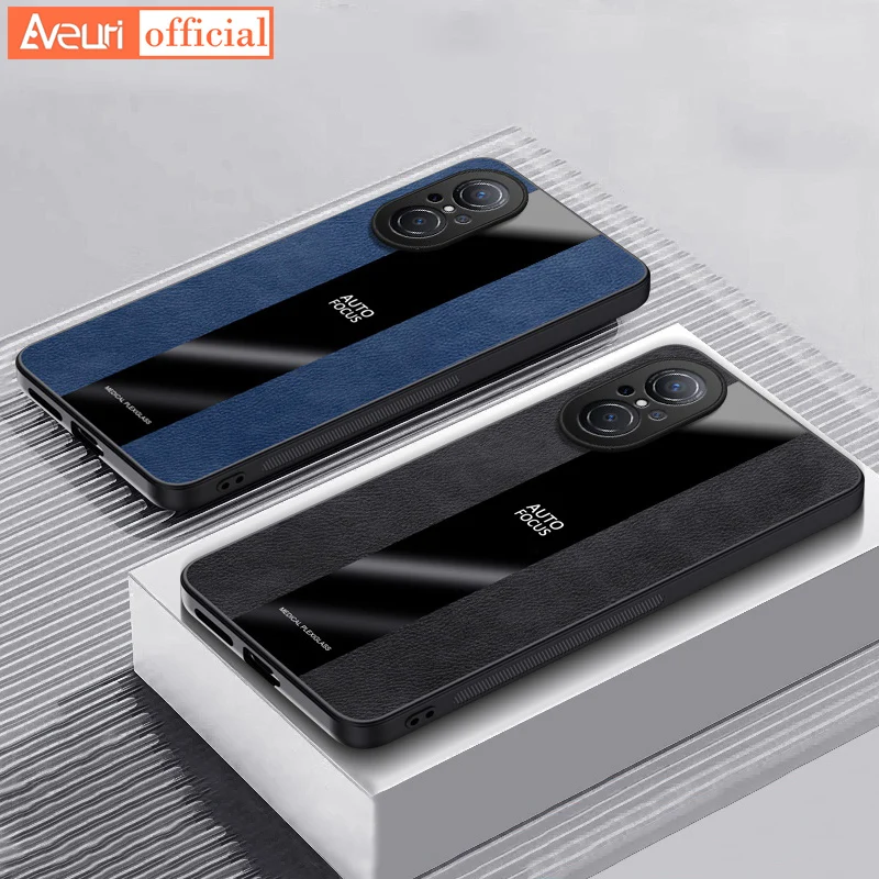 Funda de teléfono para Huawei Nova 9 Pro 9Z Nova9 SE, Funda de cuero con soporte de anillo para Huawei Nova 9 SE 9SE, funda de silicona magnética de lujo