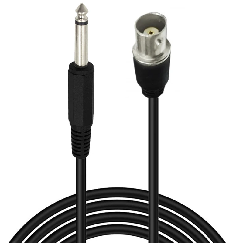 Los cables de audio coaxiales 1p 3C-2V mono TS macho a BNC macho y hembra de 6,35 mm se utilizan para monitoreo, antena y receptor de onda corta - imagen 2