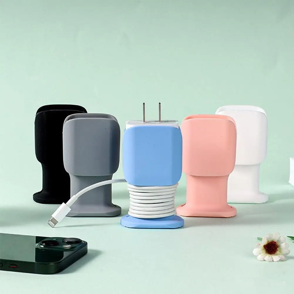 Funda protectora de silicona para cargador rápido de Iphone, carcasa de almacenamiento de Cable de datos, USB-C, 25w - imagen 4