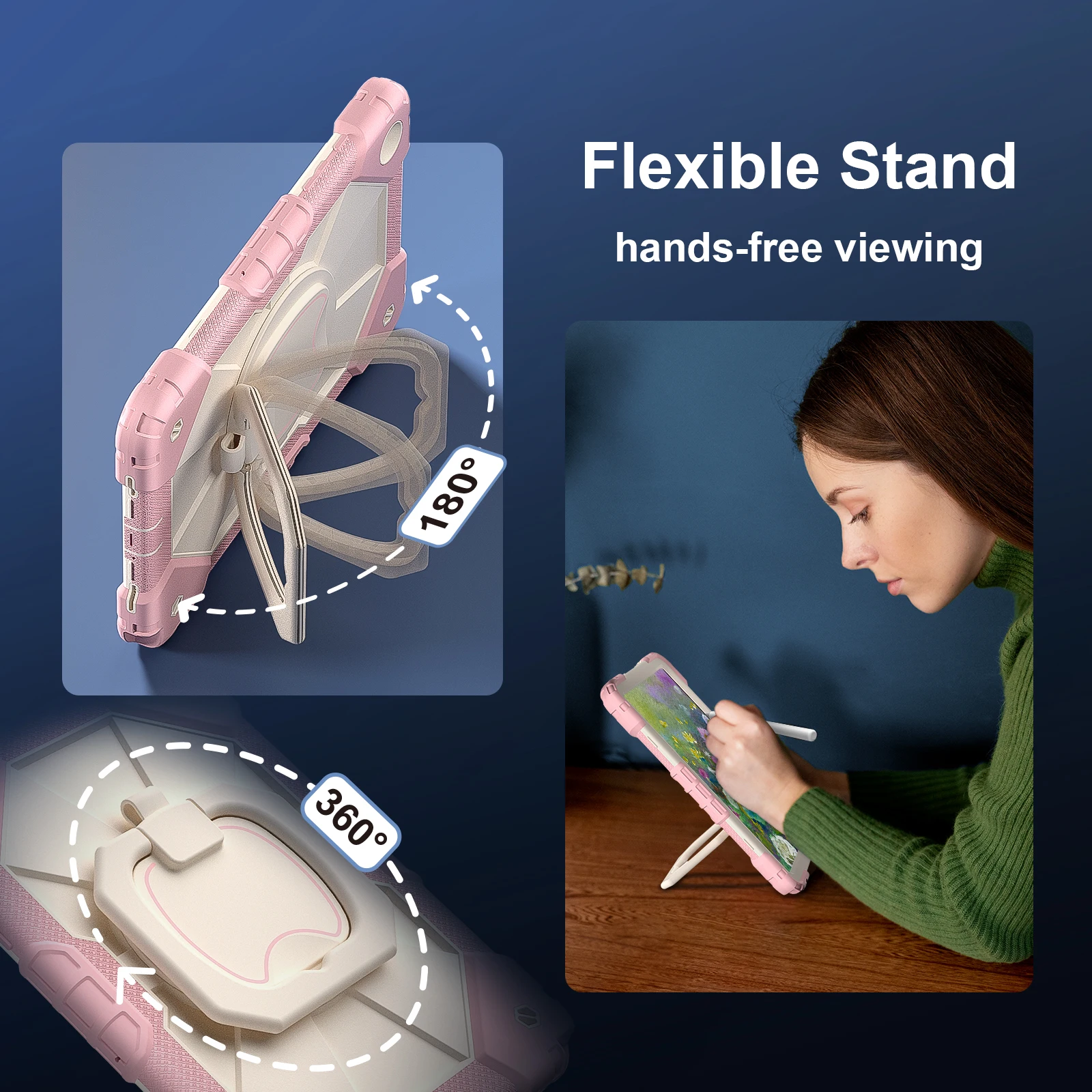 Para Samsung Galaxy Tab A11 A9 8,7 Plus 11 pulgadas S10 Lite 10,9 funda para Galaxy Tab A7 Lite S9 S10 FE 10,9 funda de armadura de silicona - imagen 4