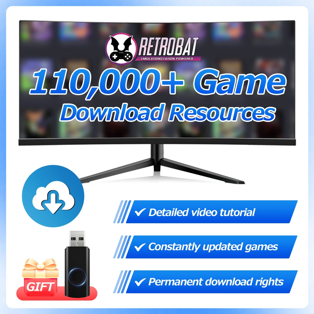 Más de 110000 resistencias de descarga de juegos y 80 + emuladores sistemas RetroBat para PS3/PS2/PS1/PSP/XBOX/DC/N64 para juegos de actualización de PC/portátil Windows