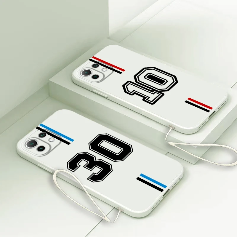 Funda de teléfono con número de bola de pie para Xiaomi Mi 13 10T 11T 12T Pro 11 12 Lite, funda suave - imagen 2