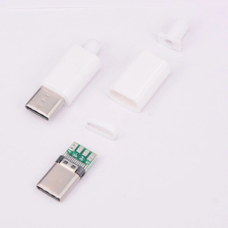 Conectores USB de carga rápida, conector macho tipo C de 10/5 piezas, USB 3,1, 3A, terminales eléctricos de soldadura, accesorios de cable de datos DIY - imagen 5