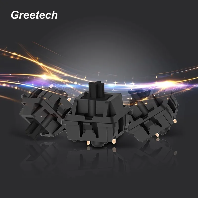 Greetech GT02A2AN interruptor de teclado mecánico tradicional OG primera edición negro clásico recto cuerpo de interruptor de luz enchufable - imagen 5